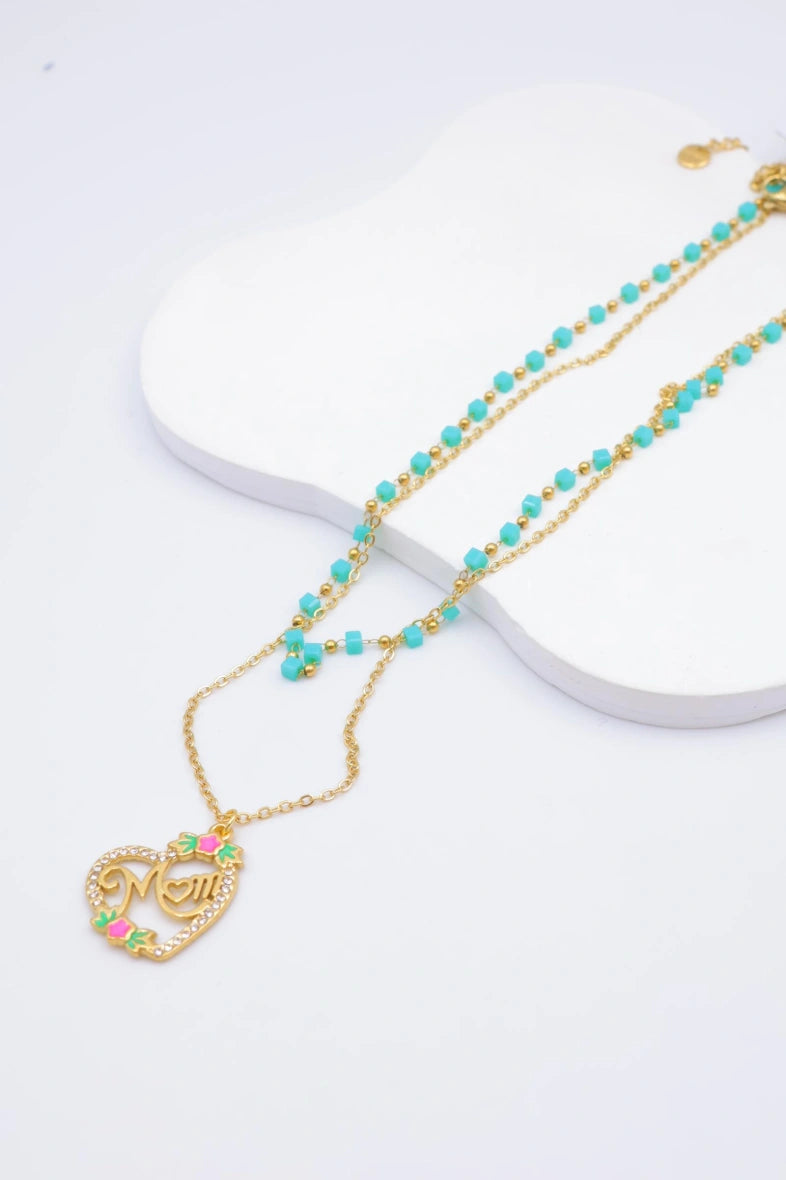 Collier en acier inoxydable - BLEU