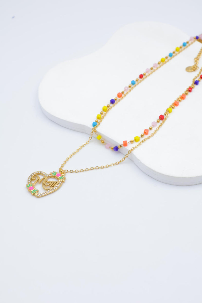 Collier en acier inoxydable - MULTICOLORE