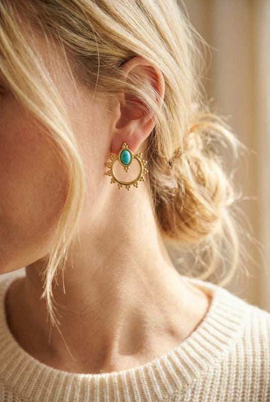 Boucles d’oreilles en acier inoxydable