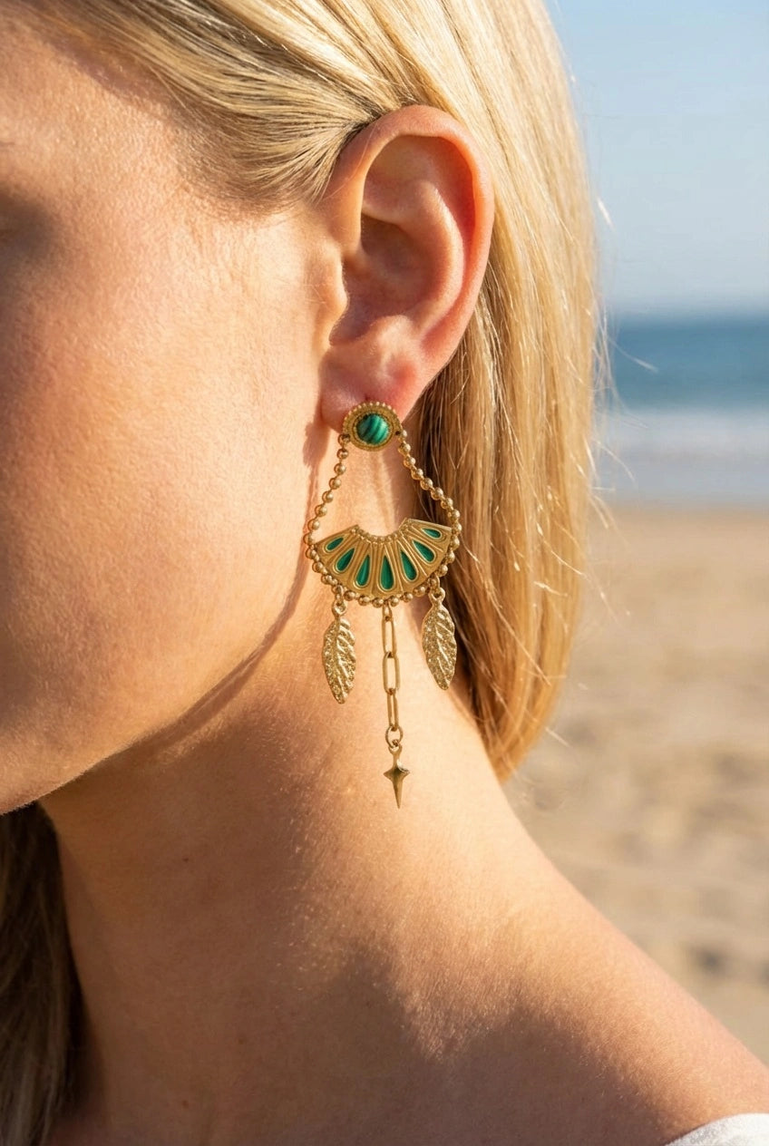 Boucles d’oreilles en acier inoxydable