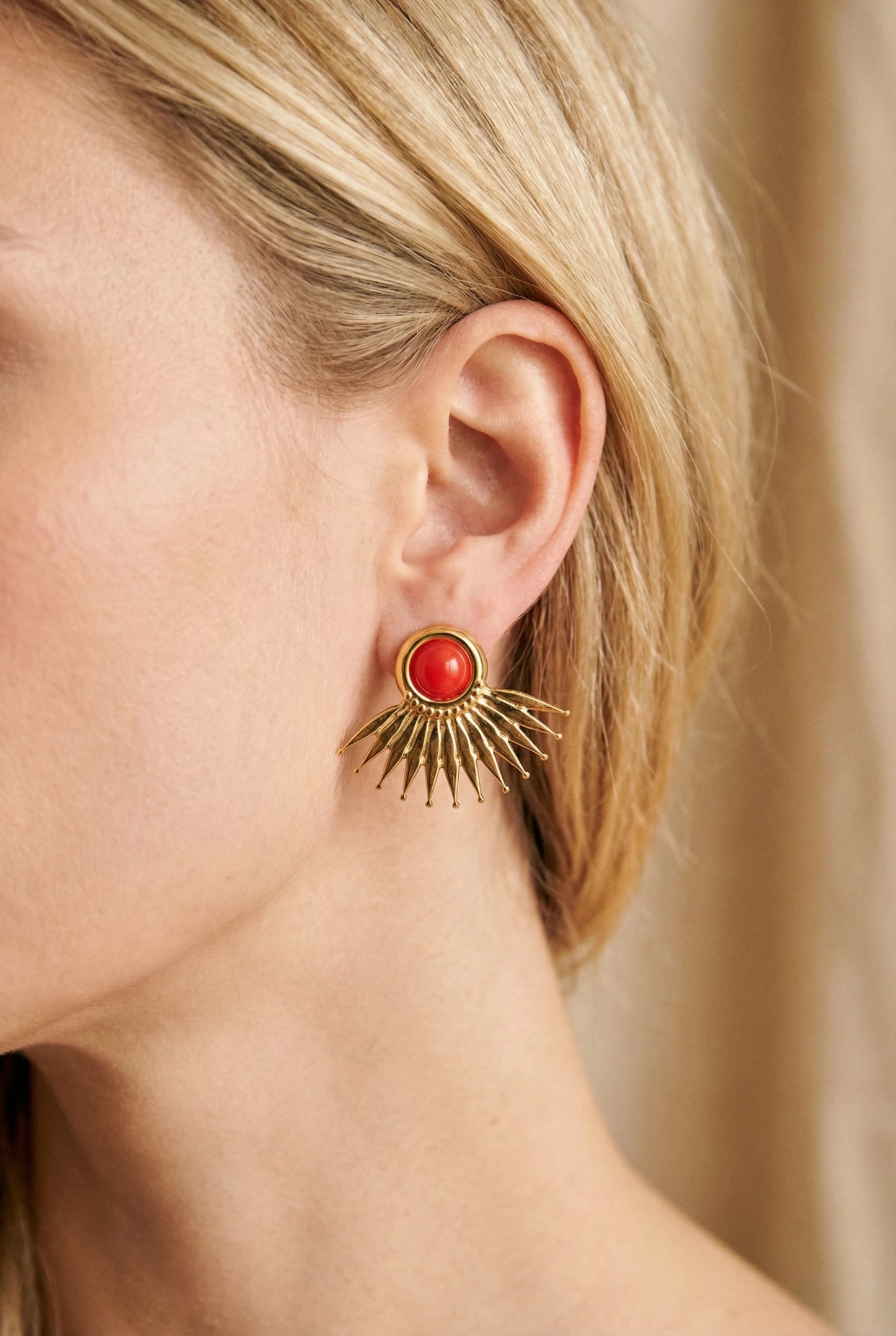 Boucles d’oreilles en acier inoxydable
