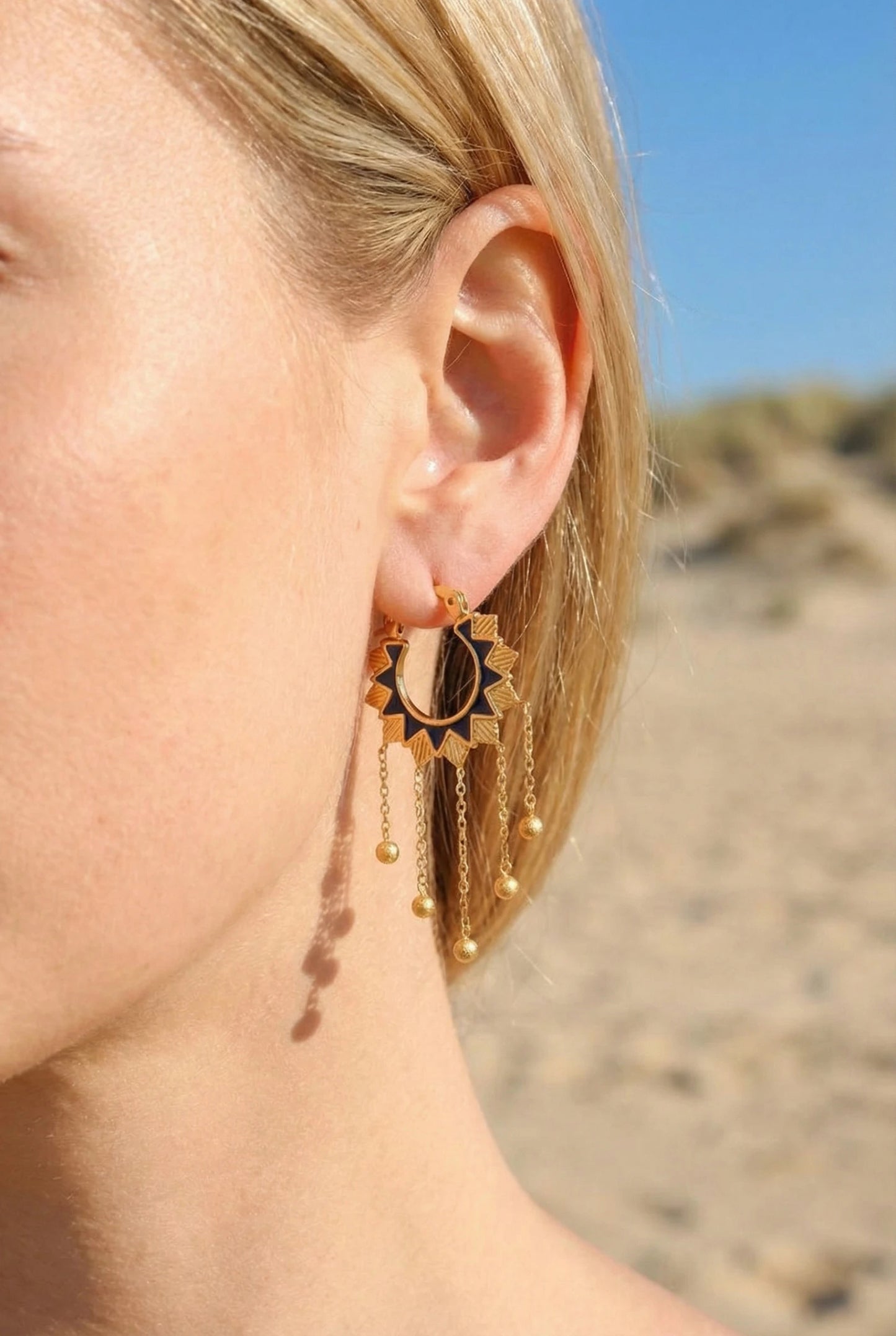 Boucles d’oreilles en acier inoxydable