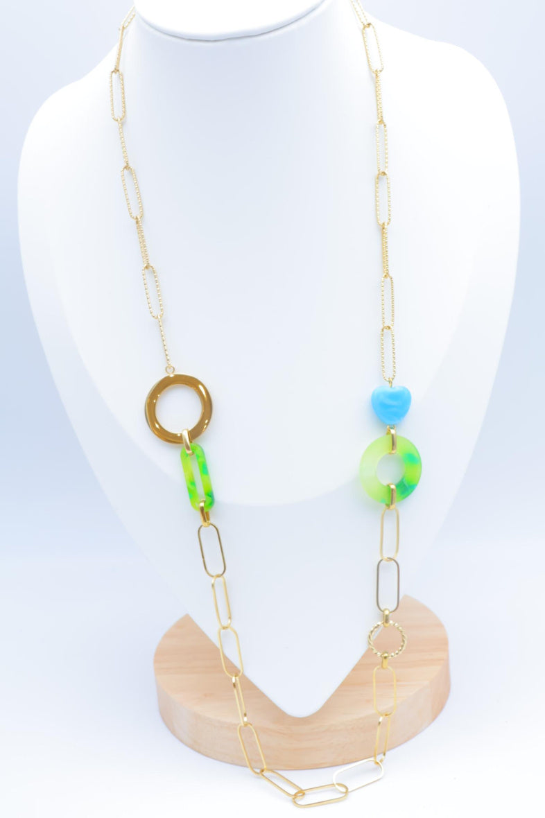 Collier en acier inoxydable - VERT