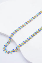 Collier en acier inoxydable - BLEU