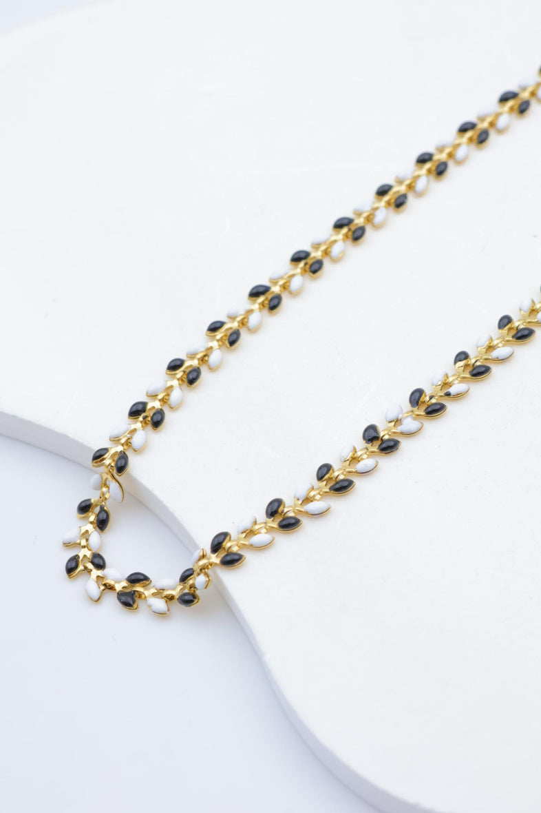 Collier en acier inoxydable - NOIR