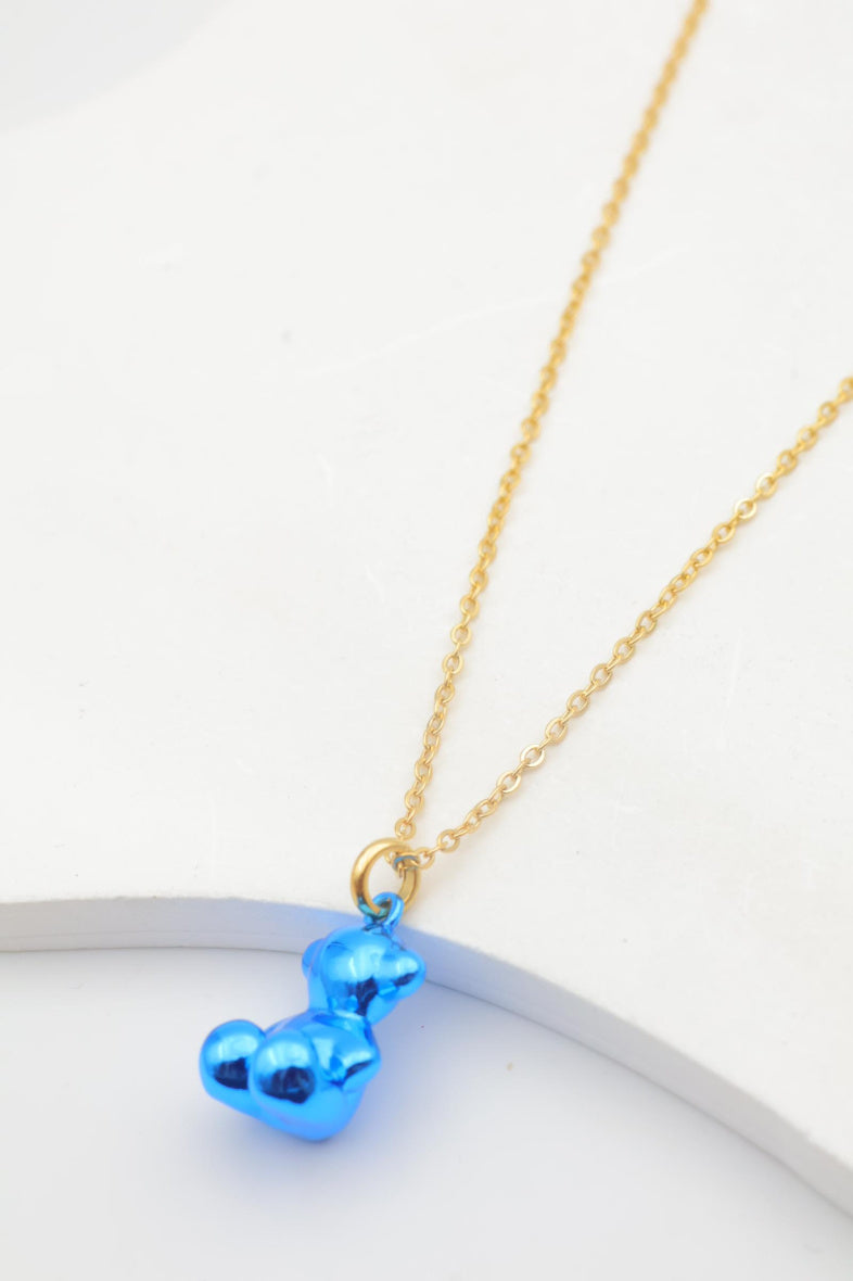 Collier en acier inoxydable - BLEU
