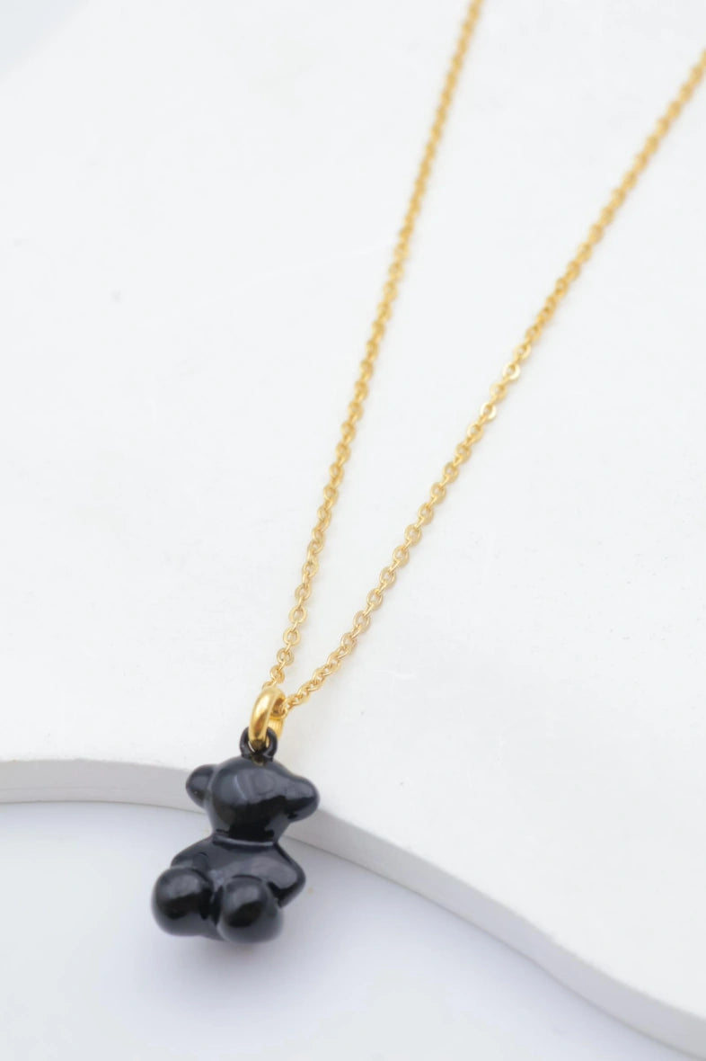 Collier en acier inoxydable - NOIR