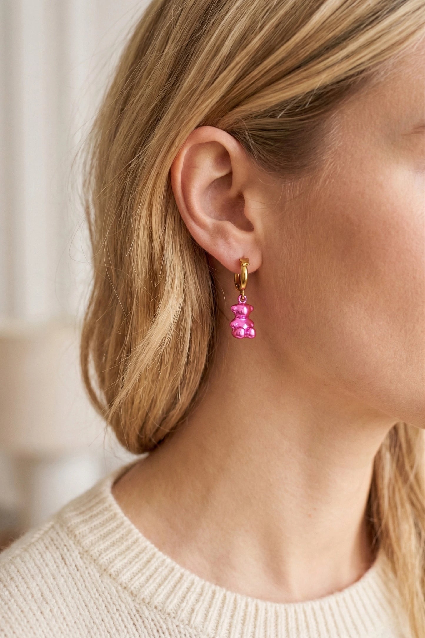 Boucles d’oreilles en acier inoxydable
