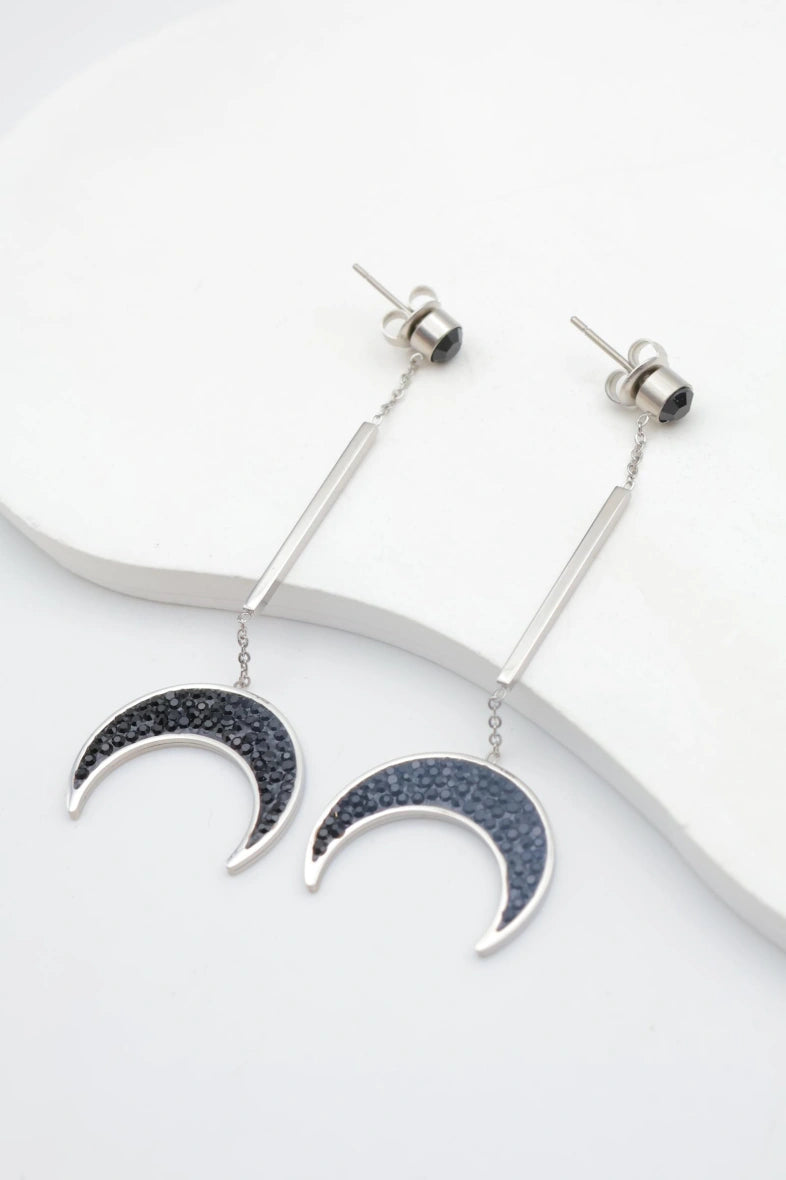 Boucles d'oreilles en acier inoxydable - ARGENT