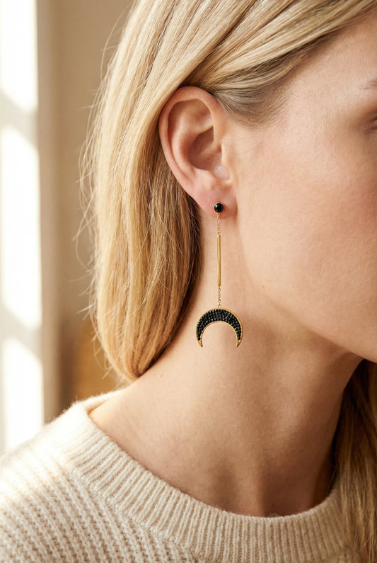 Boucles d’oreilles en acier inoxydable
