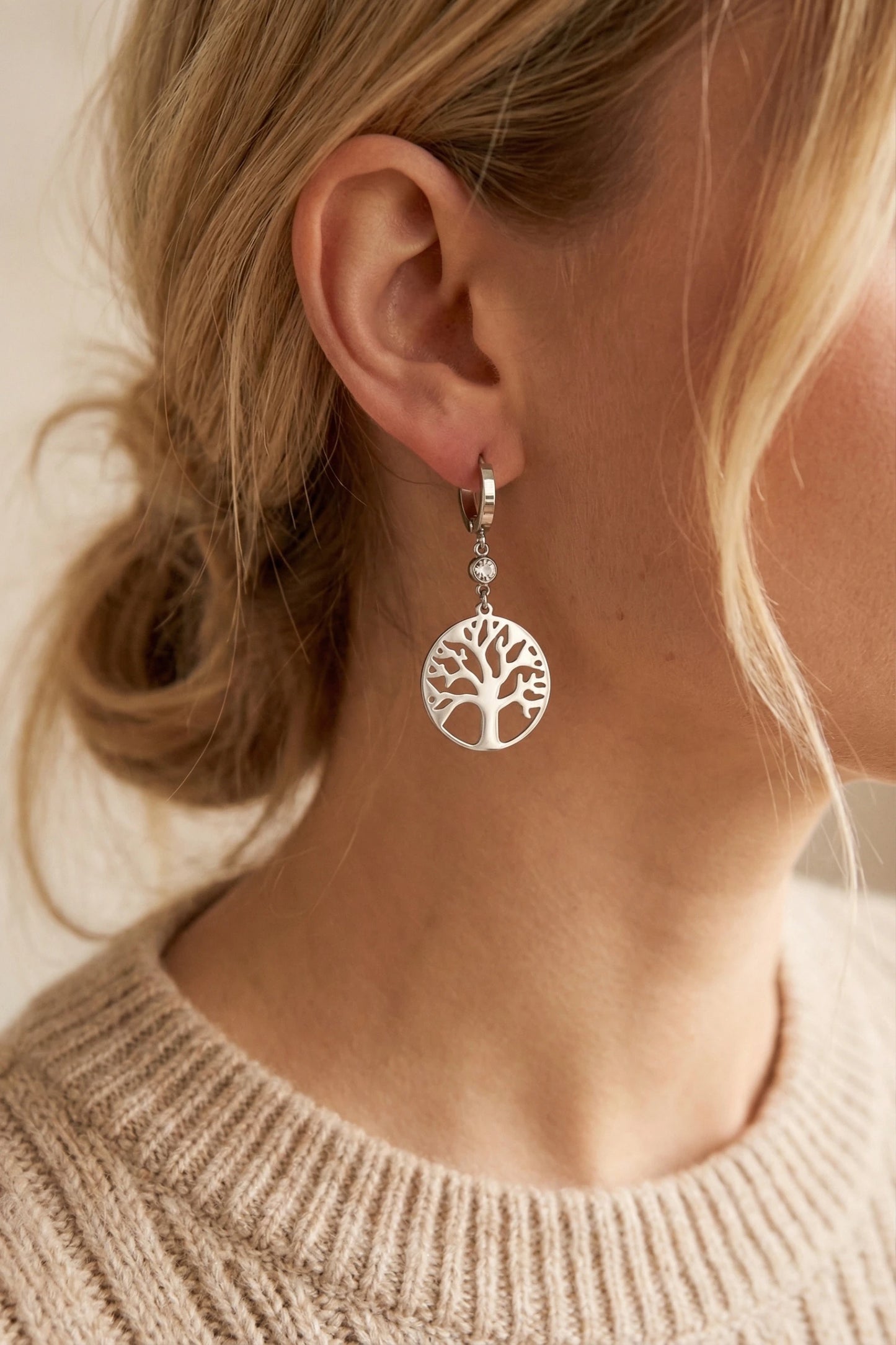 Boucles d’oreilles en acier inoxydable