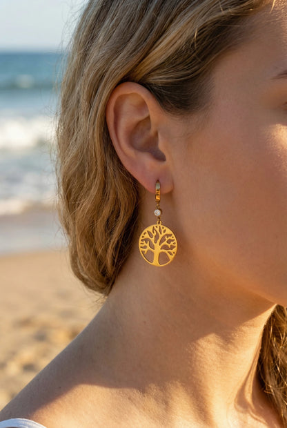 Boucles d’oreilles en acier inoxydable