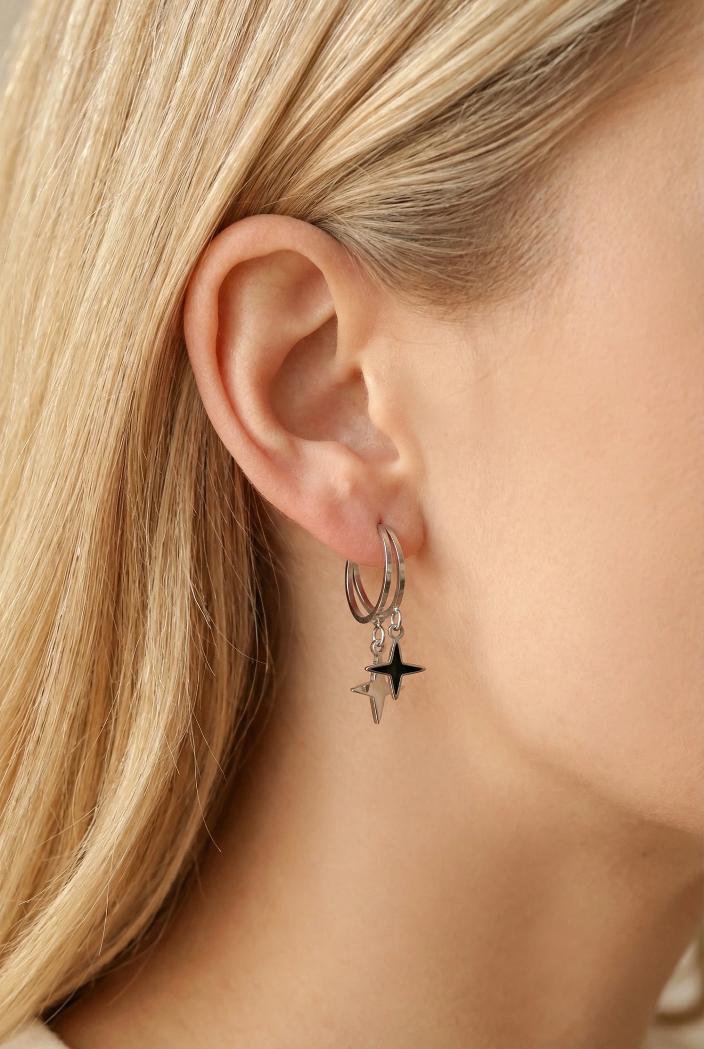 Boucles d’oreilles en acier inoxydable