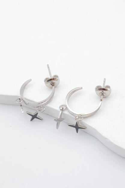 Boucles d’oreilles en acier inoxydable
