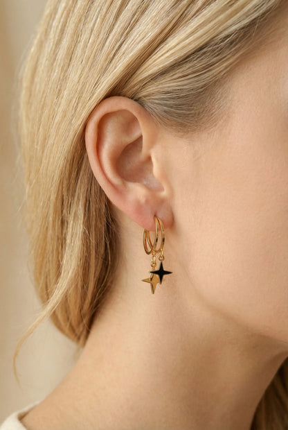 Boucles d’oreilles en acier inoxydable