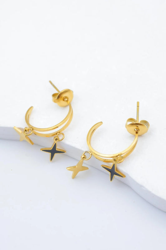 Boucles d’oreilles en acier inoxydable