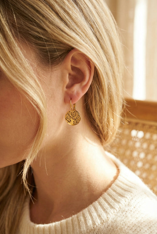 Boucles d’oreilles en acier inoxydable