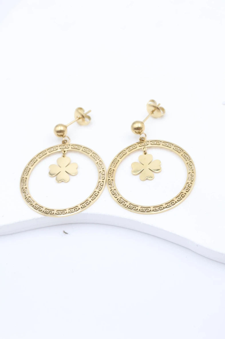 Boucles d’oreilles en acier inoxydable