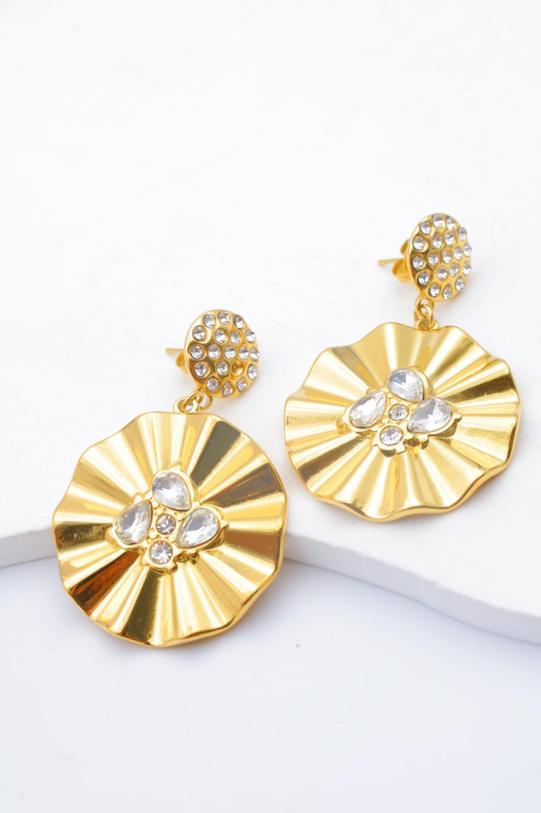 Boucles d'oreilles en acier inoxydable - BLANC