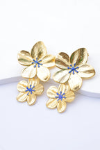 Boucles d'oreilles en acier inoxydable - BLEU