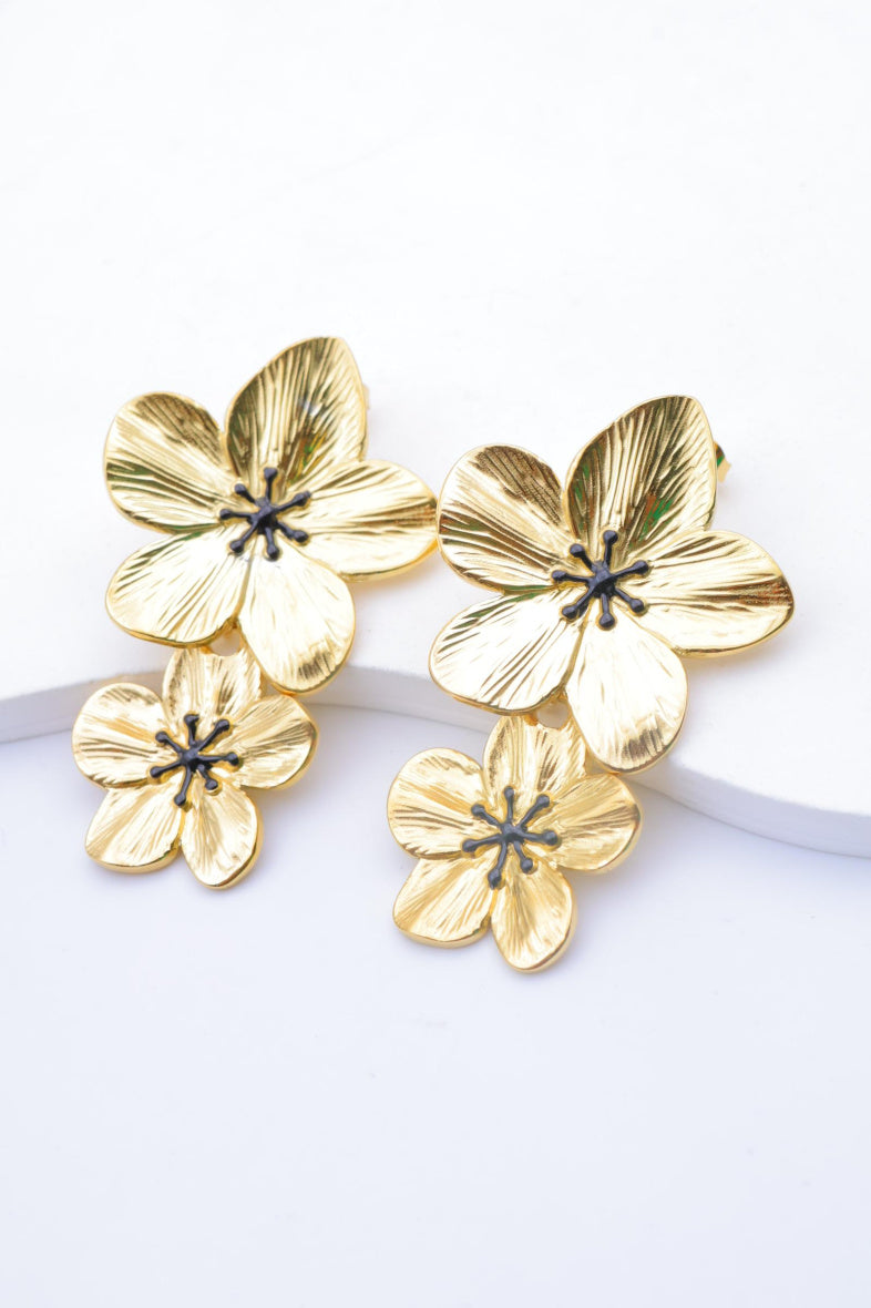 Boucles d'oreilles en acier inoxydable - NOIR