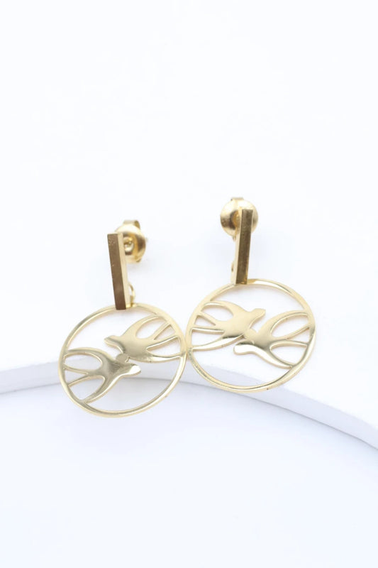 Boucles d’oreilles en acier inoxydable