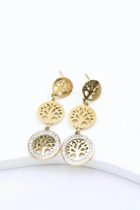 Boucles d’oreilles en acier inoxydable
