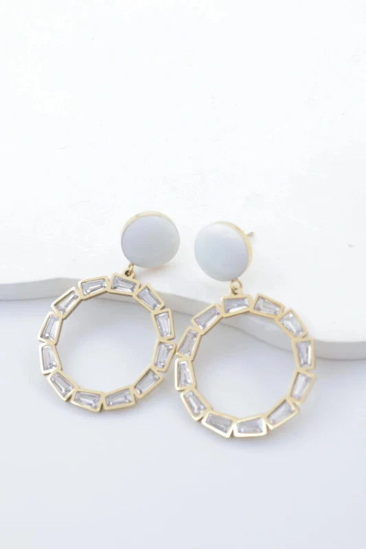 Boucles d’oreilles en acier inoxydable