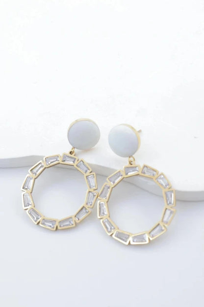 Boucles d’oreilles en acier inoxydable