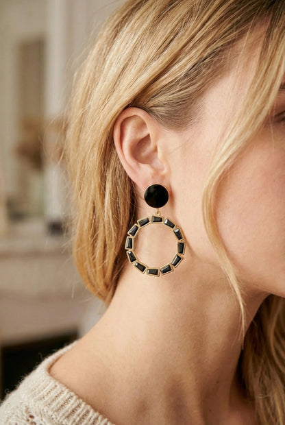 Boucles d’oreilles en acier inoxydable