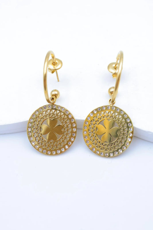 Boucles d’oreilles en acier inoxydable