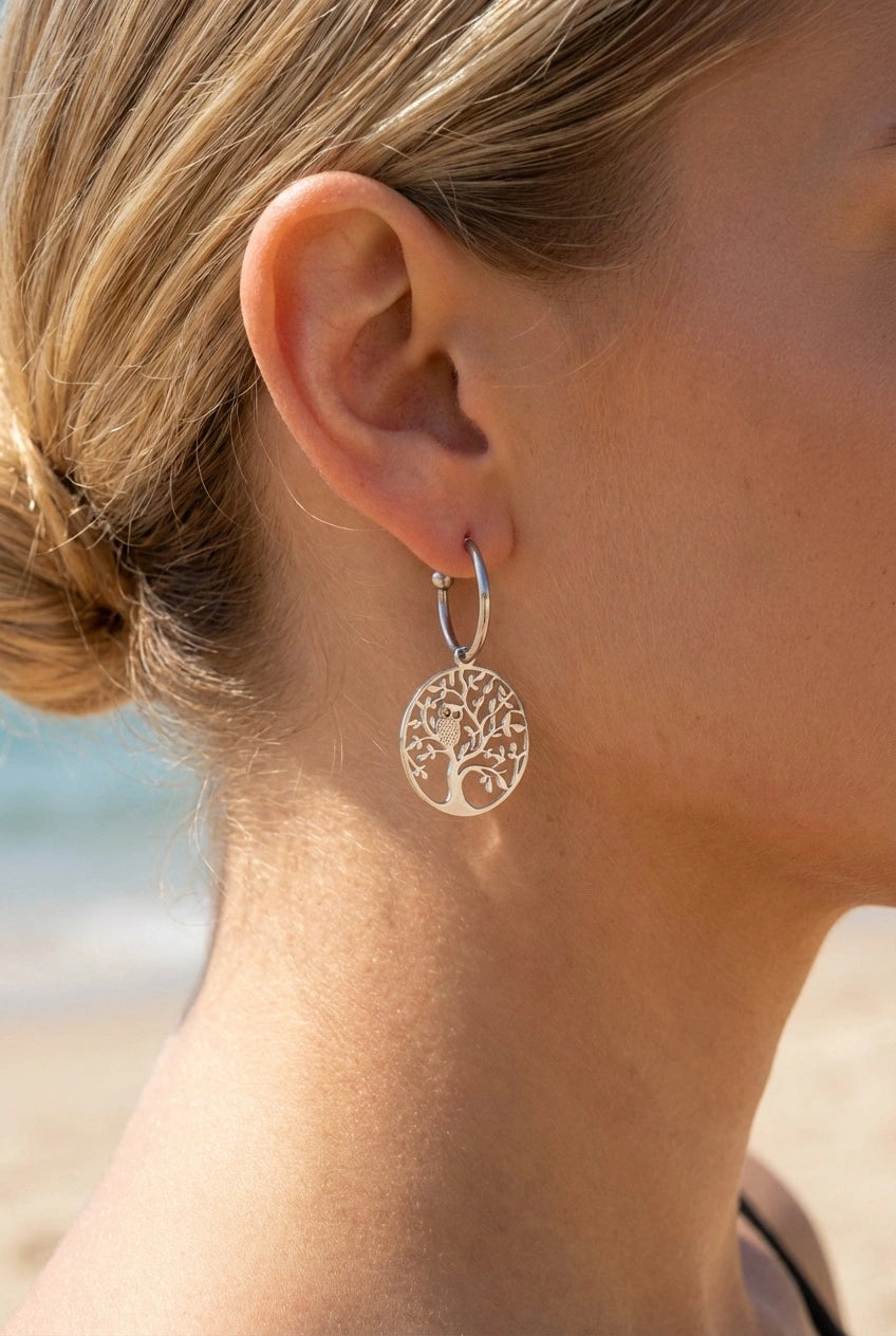 Boucles d’oreilles en acier inoxydable