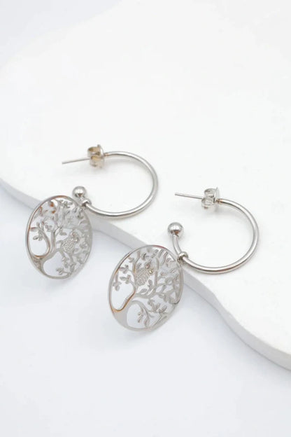 Boucles d’oreilles en acier inoxydable