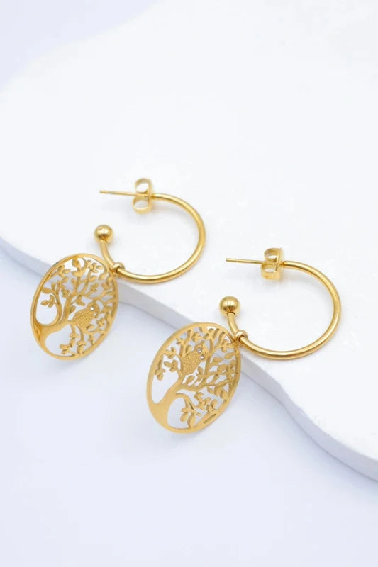 Boucles d’oreilles en acier inoxydable