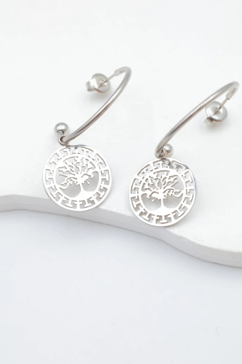Boucles d’oreilles en acier inoxydable