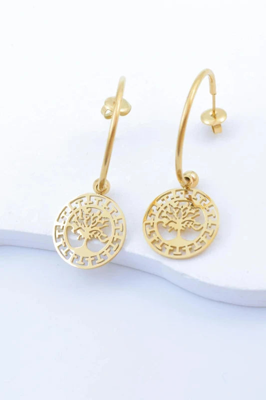 Boucles d’oreilles en acier inoxydable