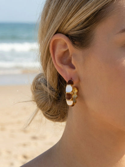 Boucles d’oreilles en acier inoxydable