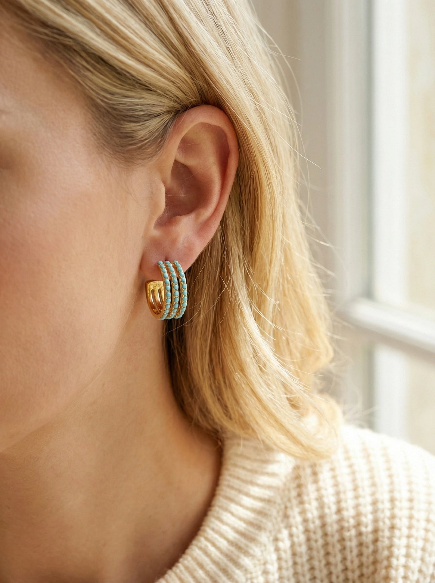 Boucles d’oreilles en acier inoxydable