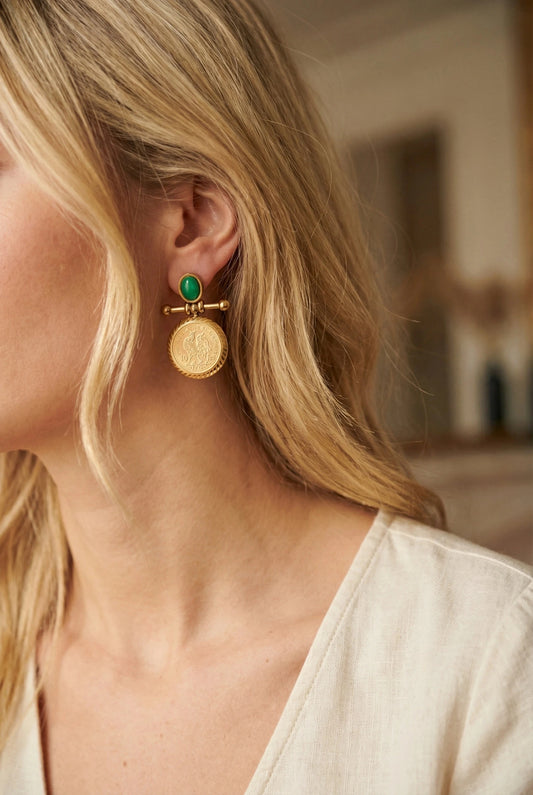 Boucles d’oreilles en acier inoxydable