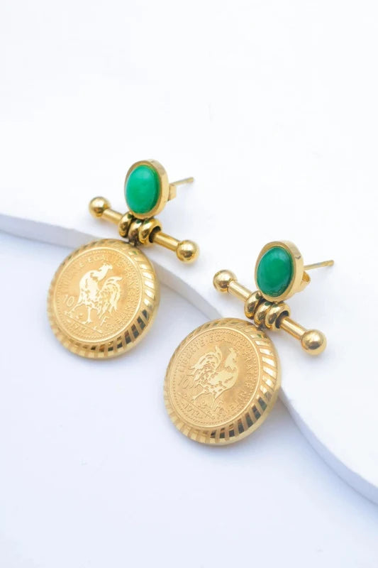 Boucles d’oreilles en acier inoxydable