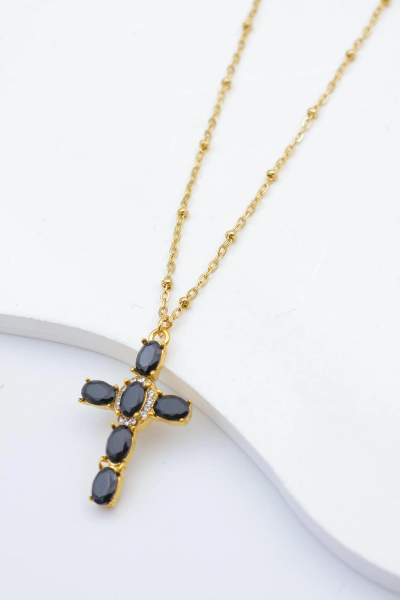 Collier en acier inoxydable - NOIR