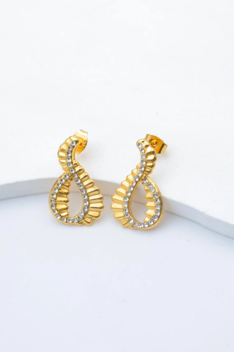 Boucles d'oreilles en acier inoxydable - DORÉ