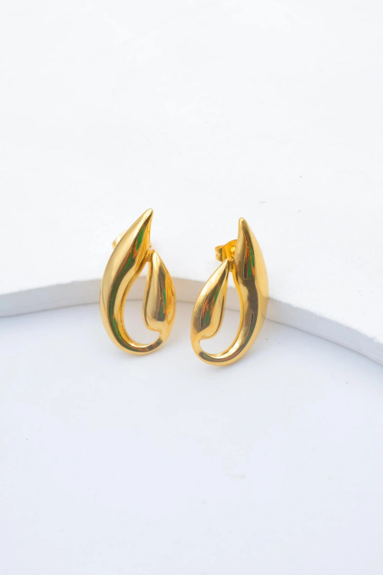 Boucles d'oreilles en acier inoxydable - DORÉ
