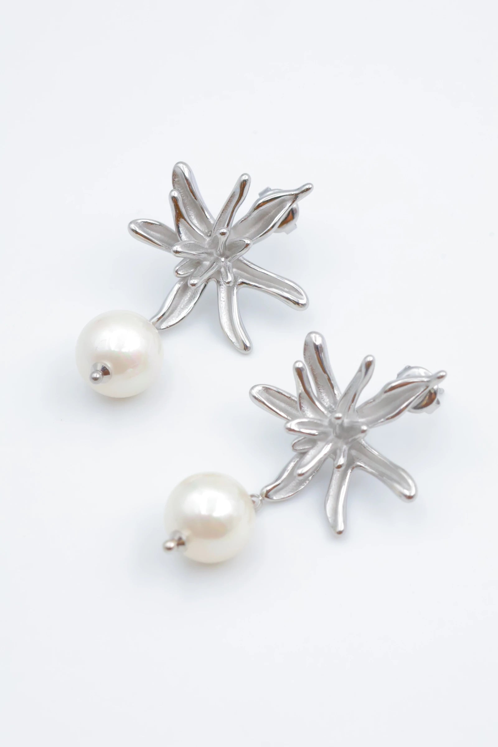 Boucles d'oreilles en acier inoxydable - ARGENT