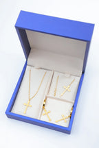 Parure de bijoux avec boîte en acier inoxydable - DORÉ