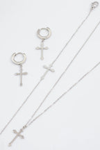 Parure de bijoux en acier inoxydable - ARGENT