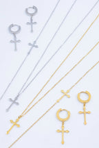 Parure de bijoux en acier inoxydable - DORÉ