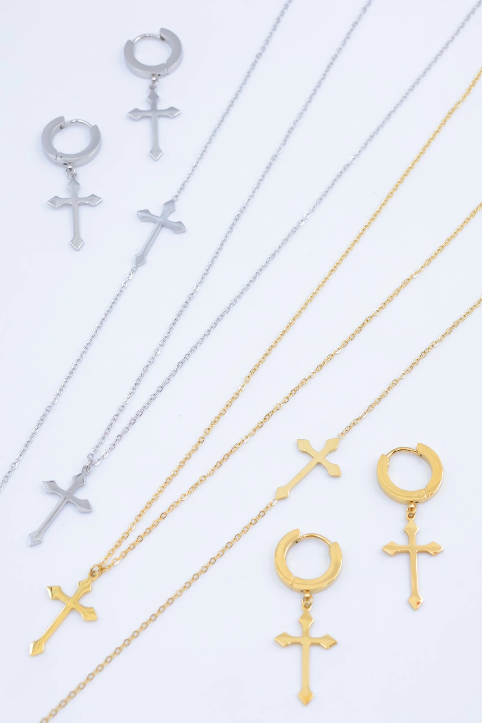 Parure de bijoux en acier inoxydable - DORÉ