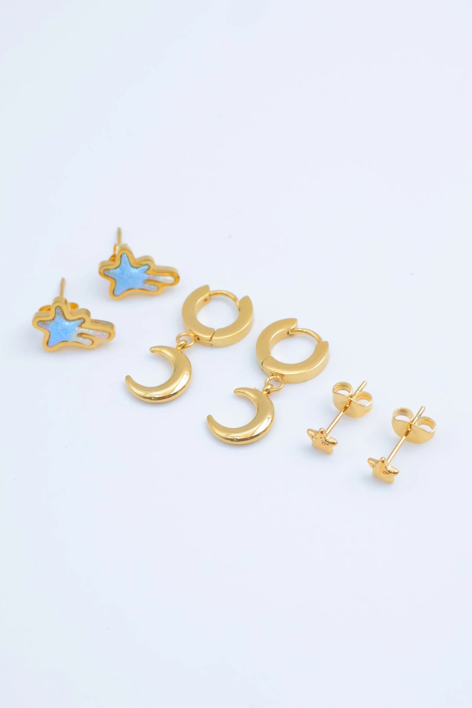 Boucles d'oreilles en acier inoxydable - DORÉ