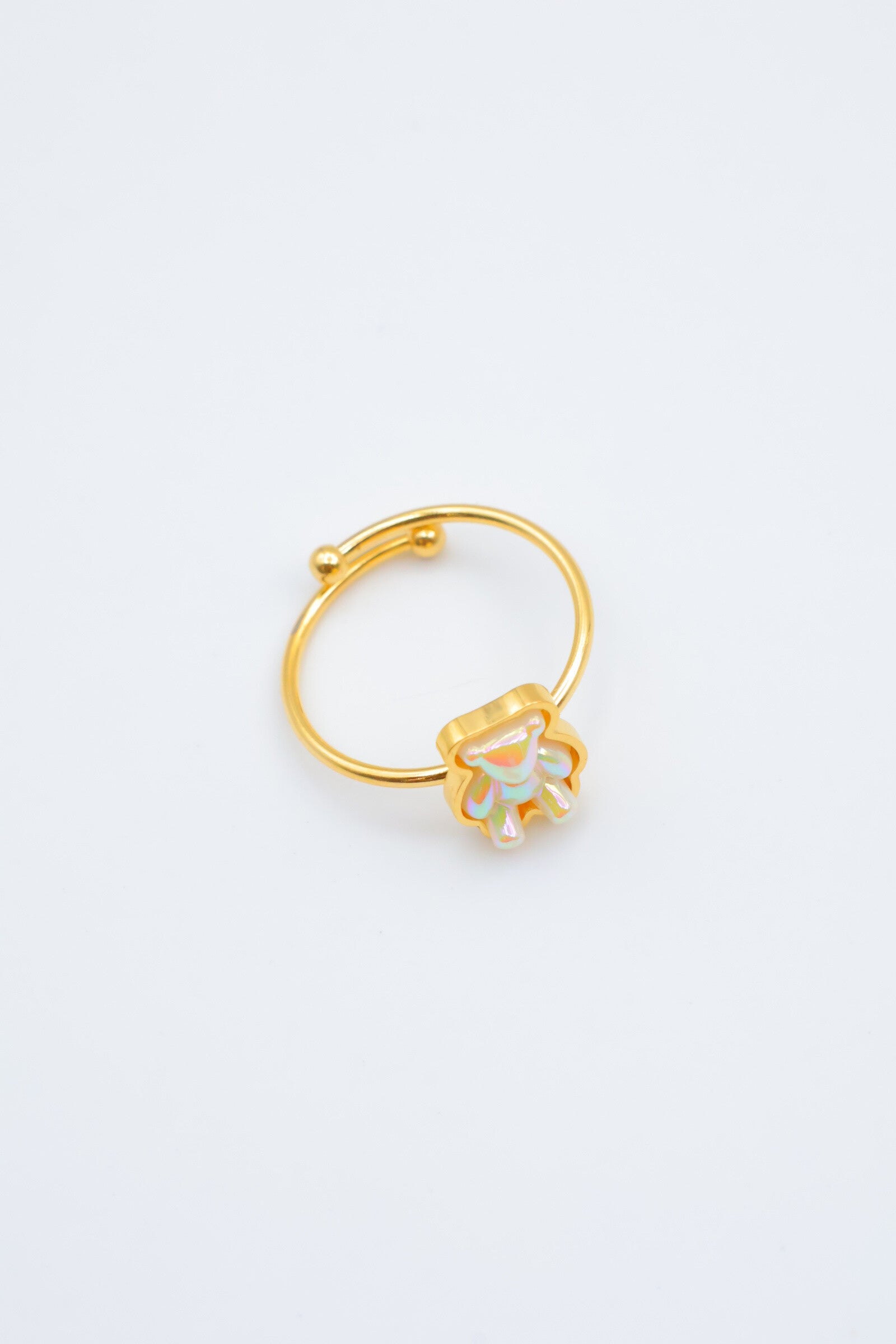 Bague en acier inoxydable ajustable - DORÉ